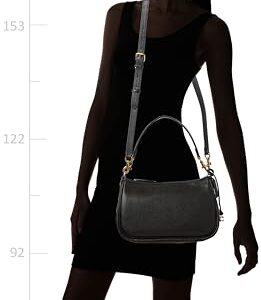 COACH Soft Pebble Leather Cary Crossbody, Black, One Size