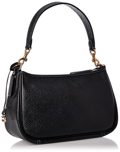 COACH Soft Pebble Leather Cary Crossbody, Black, One Size