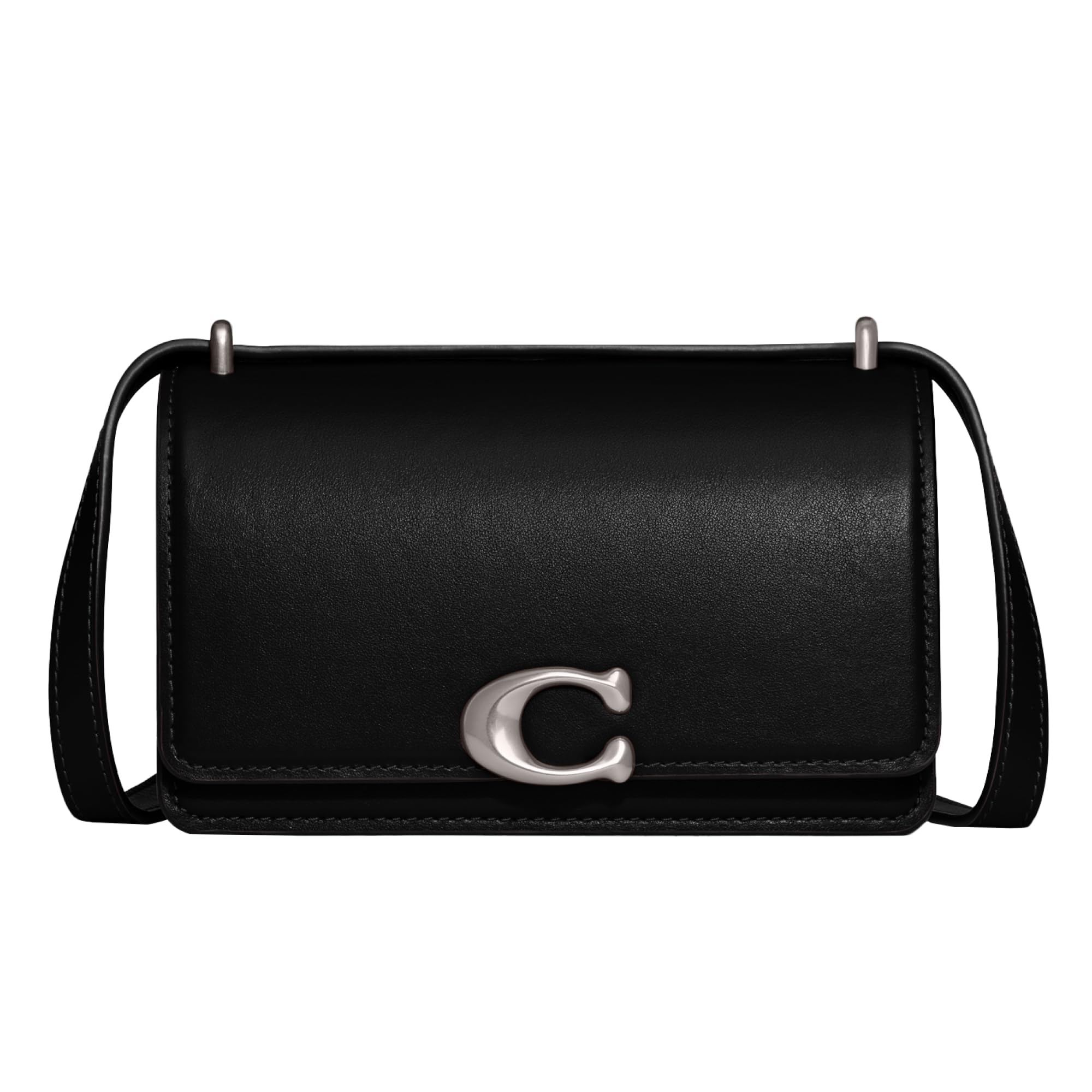 Coach Luxe Refined Calf Leather Bandit Crossbody, Black, One Size