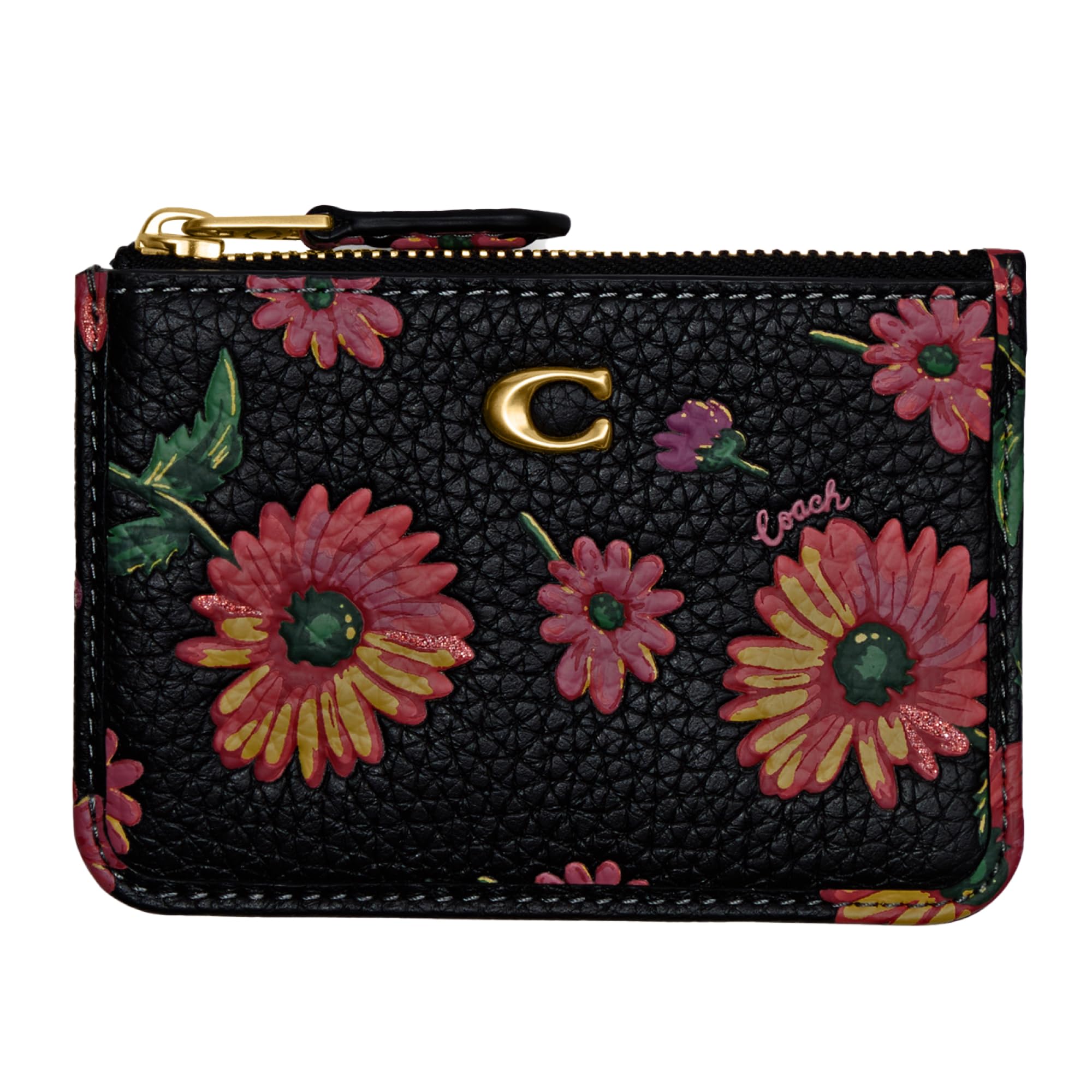 Coach Women's Mini ID Skinny, Black Multi, One Size