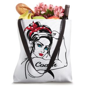 Coach Rosie The Riveter Pin Up Tote Bag