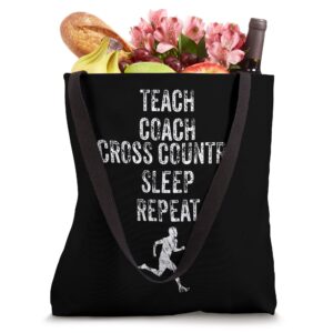 Cross Country Coach Gift Idea for XC Teacher Funny Saying Tote Bag