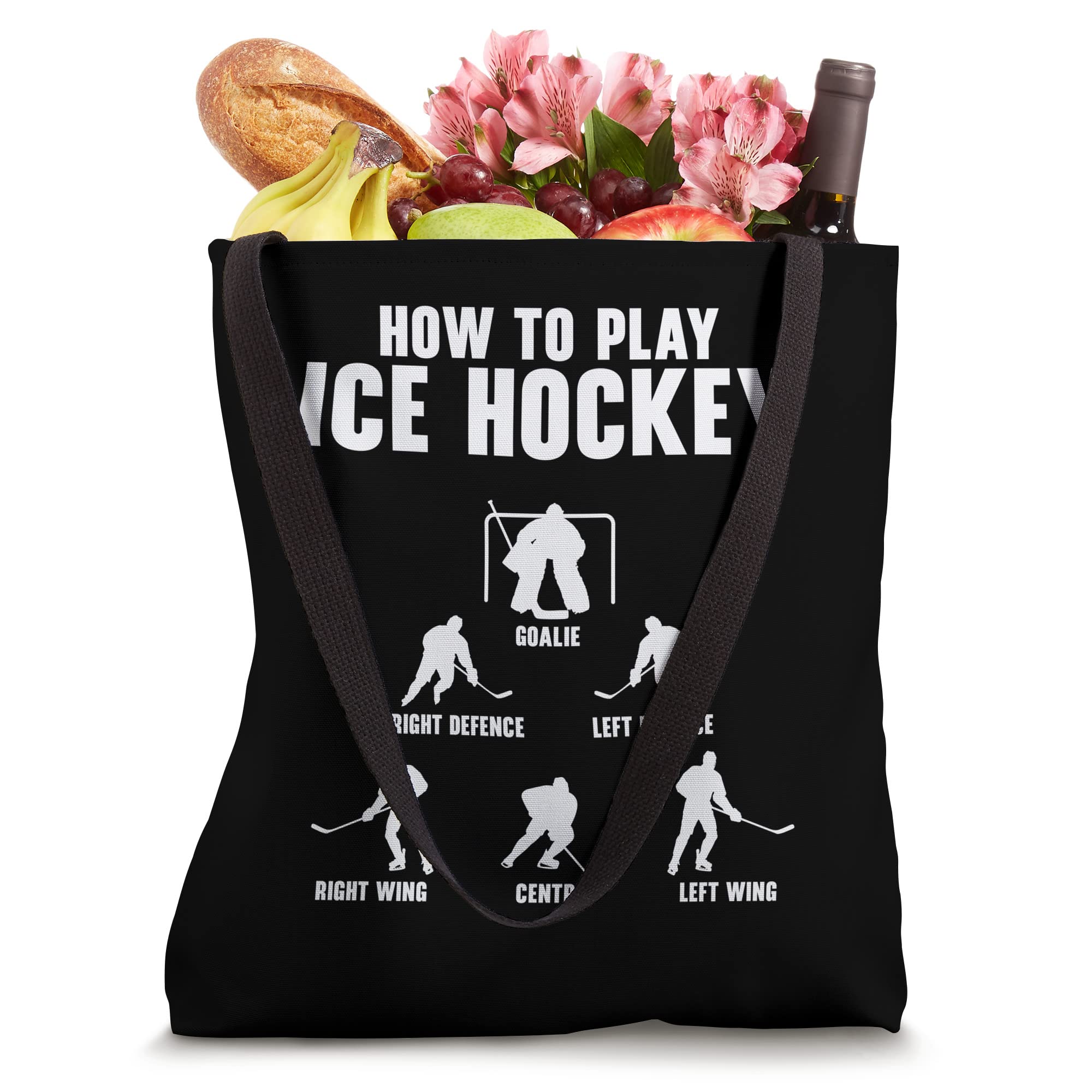 How to Play Ice Hockey Ice Hockey Training Player Coach Tote Bag