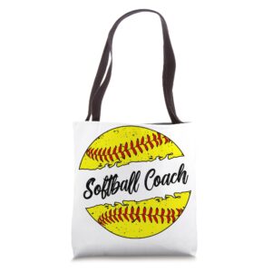 softball coach softball coaching best softball coach tote bag