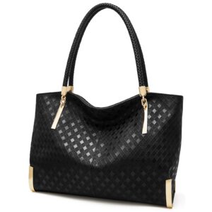 foxlover large capacity tote handbags for women, women's top-handle bags fashion shoulder bags purses minimalist design