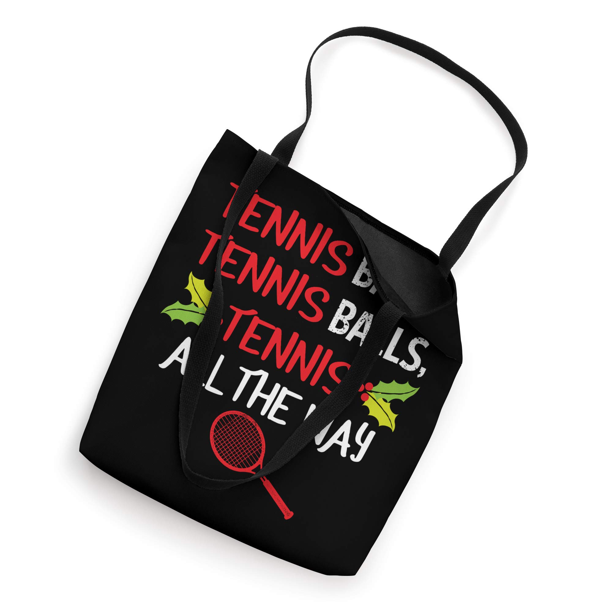 Tennis Coach Christmas Gift Cute Saying Black Tote Bag