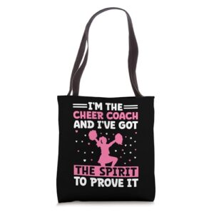 cheerleading coach cheer coach cheerleader cheer training tote bag