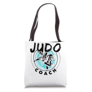 judo coach judoka fighter martial arts hobby tote bag