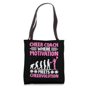 cheerleading coach cheer coach cheerleader cheer training tote bag