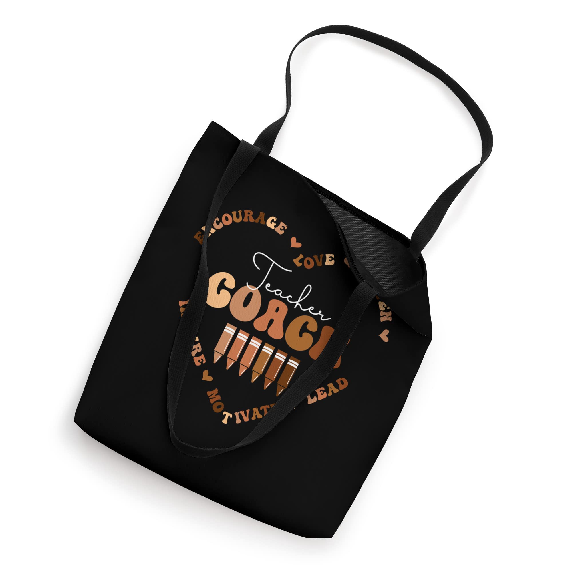 Afro African Black History Month Teacher Coach School Heart Tote Bag