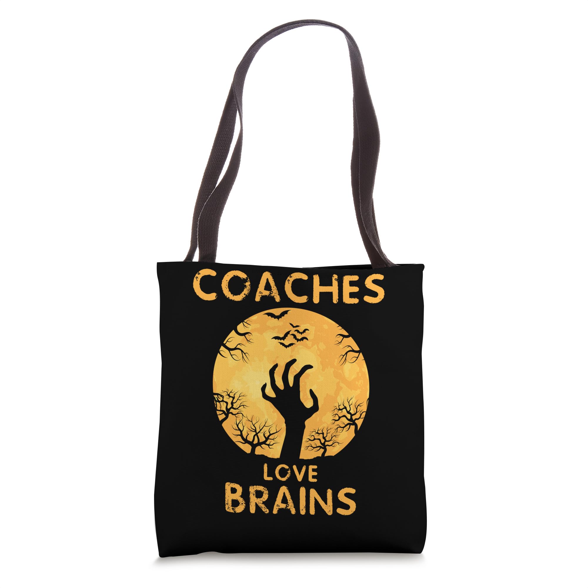 Coaches Love Brains Funny Halloween Coach Tote Bag