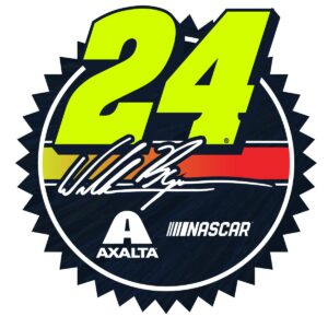 R and R Imports William Byron #24 Officially Licensed NASCAR 4" Round Kiss Cut Decal New for 2019