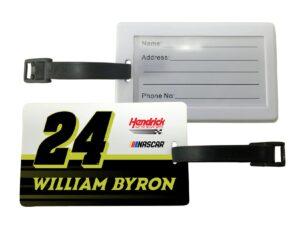 #24 william byron nascar driver luggage tag 2-pack