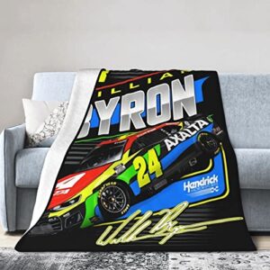 william byron 24 all season fleece blanket throw ultra soft flannel blanket digital printed premium fluffy microfiber fleece 50"x40"