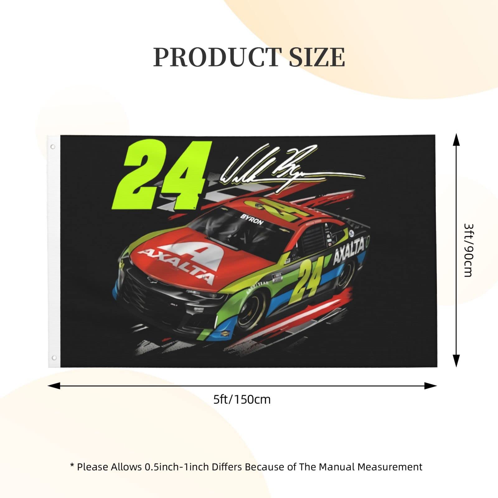 William Byron 24 3x5 Ft Flag Double-Sided Printing Banner Indoor Outdoor Decorative Flags Metal Grommets Durable