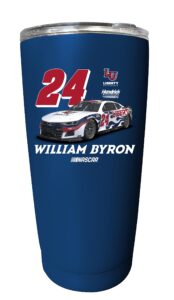 r and r imports william byron liberty university 16 oz stainless steel tumbler (red & navy) (navy)