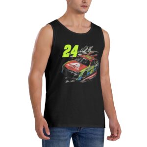 william byron 24 men sleeveless garment sport t-shirt athletic undershirt tank top shirt quick dry men's tee black