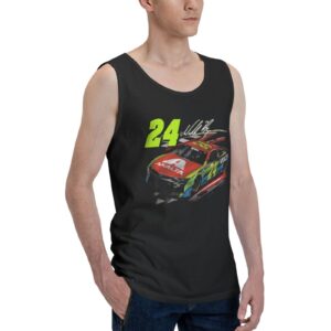 William Byron 24 Men Sleeveless Garment Sport T-Shirt Athletic Undershirt Tank Top Shirt Quick Dry Men's Tee Black