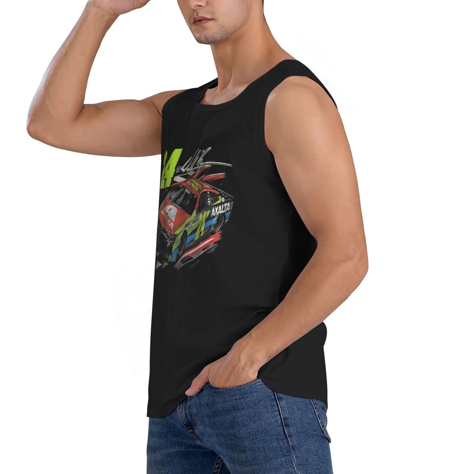 William Byron 24 Men Sleeveless Garment Sport T-Shirt Athletic Undershirt Tank Top Shirt Quick Dry Men's Tee Black