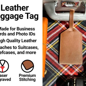 Personalized Customizable Nascar #24 William Byron Leather Luggage Tag Engraved with Custom Name