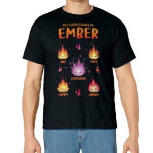 Disney Pixar Elemental The Expressions Of Ember Poster T-Shirt