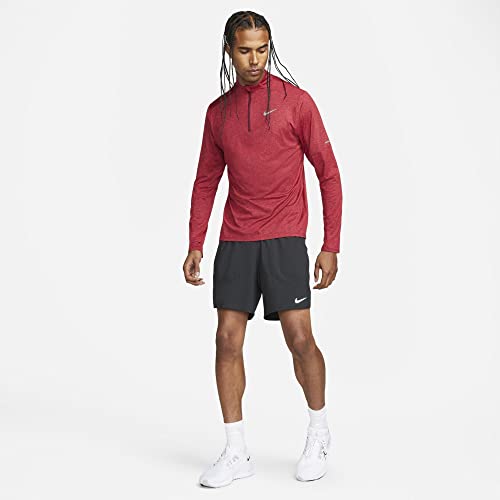 Nike Dri-FIT Element Men's 1/4-Zip Running Top (as1, Alpha, l, Regular, Regular, Dark Beetroot/University Red)