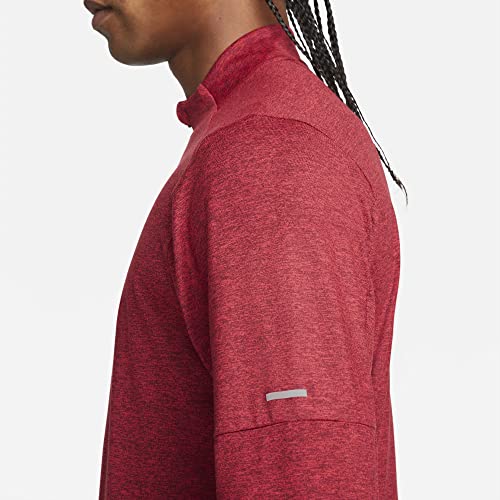 Nike Dri-FIT Element Men's 1/4-Zip Running Top (as1, Alpha, l, Regular, Regular, Dark Beetroot/University Red)