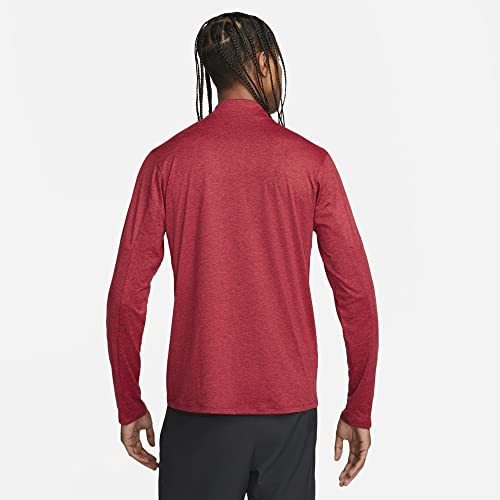 Nike Dri-FIT Element Men's 1/4-Zip Running Top (as1, Alpha, l, Regular, Regular, Dark Beetroot/University Red)