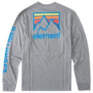 Element mens Joint Long Sleeve Tee Shirt, Light Grey Heather Joint, X-Large US