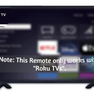 OEM Replacement Remote Control Compatible with All Element Roku TV Smart 4K Ultra HDTV 【Only Works with Element Roku TV, Not for Roku Stick and Roku Box】 (Netflix/Disney Plus/Apple TV+ / Hulu)