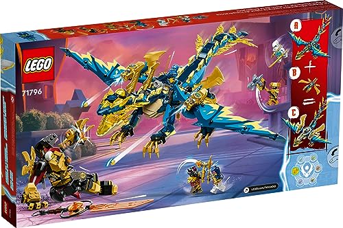 LEGO NINJAGO Elemental Dragon vs. The Empress Mech 71796 Building Toy Set, Features a Dragon, Mech, Ninja Flyer and 6 Minifigures, Gift for Boys and Girls Ages 9+ Who Love Ninja Warriors