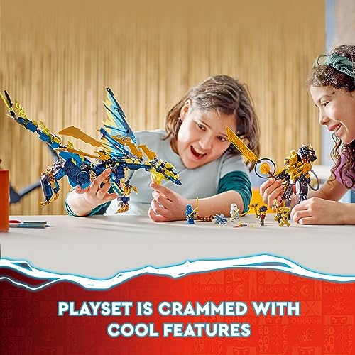 LEGO NINJAGO Elemental Dragon vs. The Empress Mech 71796 Building Toy Set, Features a Dragon, Mech, Ninja Flyer and 6 Minifigures, Gift for Boys and Girls Ages 9+ Who Love Ninja Warriors