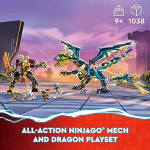 LEGO NINJAGO Elemental Dragon vs. The Empress Mech 71796 Building Toy Set, Features a Dragon, Mech, Ninja Flyer and 6 Minifigures, Gift for Boys and Girls Ages 9+ Who Love Ninja Warriors