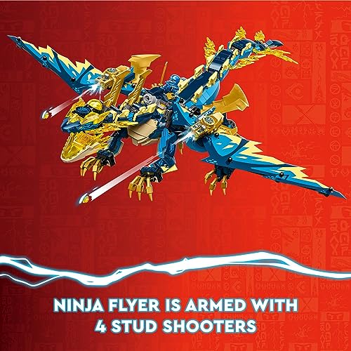 LEGO NINJAGO Elemental Dragon vs. The Empress Mech 71796 Building Toy Set, Features a Dragon, Mech, Ninja Flyer and 6 Minifigures, Gift for Boys and Girls Ages 9+ Who Love Ninja Warriors