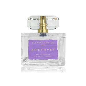 Tru Fragrance Beauty Element Edition Women's Perfume Spray - Amethyst, 3.4 oz 100 mL - Inspired by the effervescence of Champagne, Creamy Sandalwood and Musks