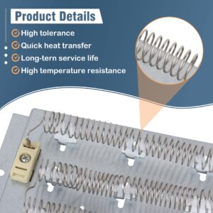 503978 61927 Dryer Heating Element Kit for speed queen, amana, admiral, crosley, maytag, magic chef, Replaces 964p3, 510329, Y503978, R0610067, 56047, 14218929-1 YEAR WARRANTY