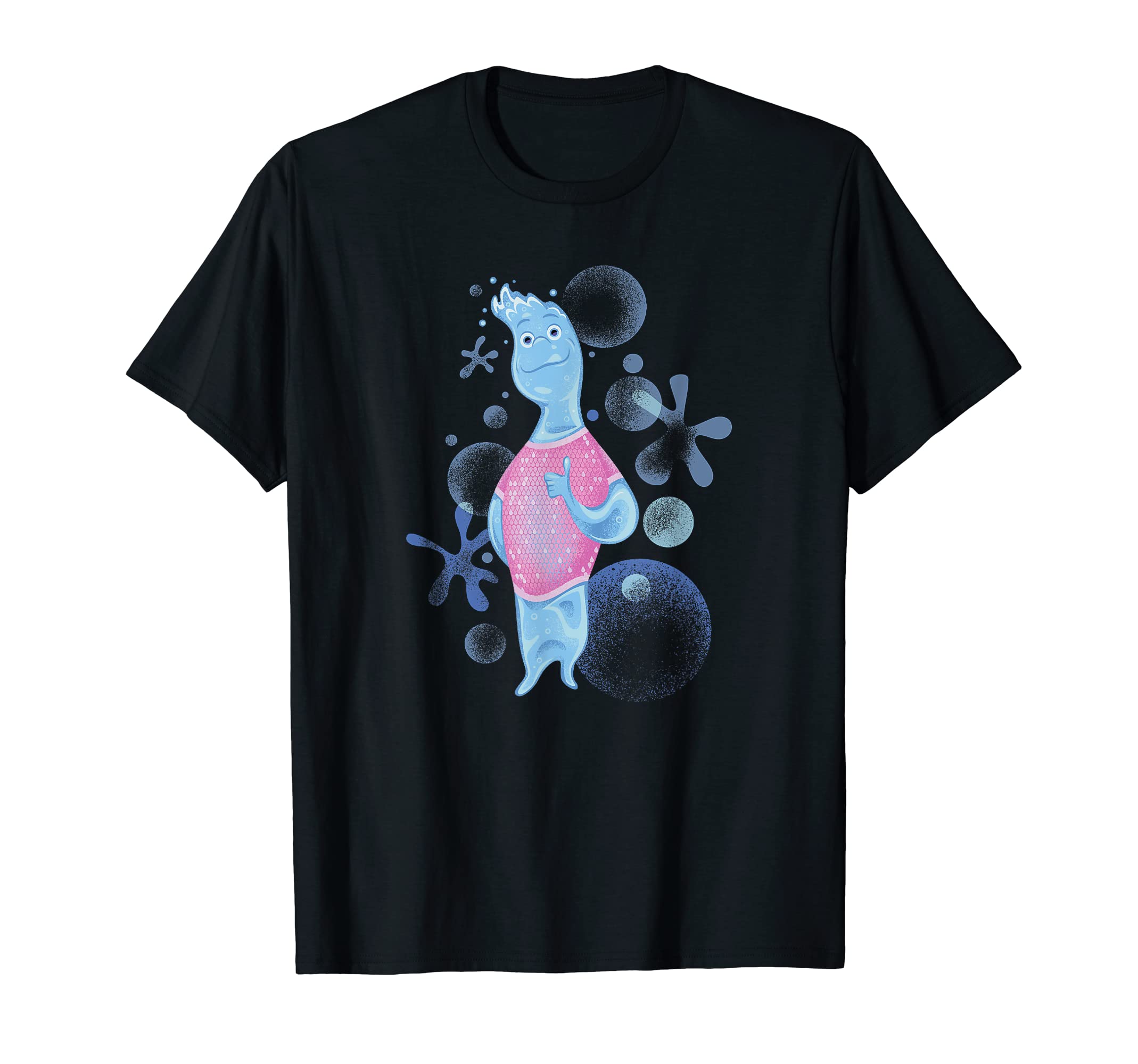 Disney Pixar Elemental Water Patterns Wade Portrait T-Shirt