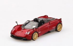 mini gt new diecast toys car 1:64 pagani huayra roadster (red) (usa exclusive) - mijo exclusives mgt00050-mj