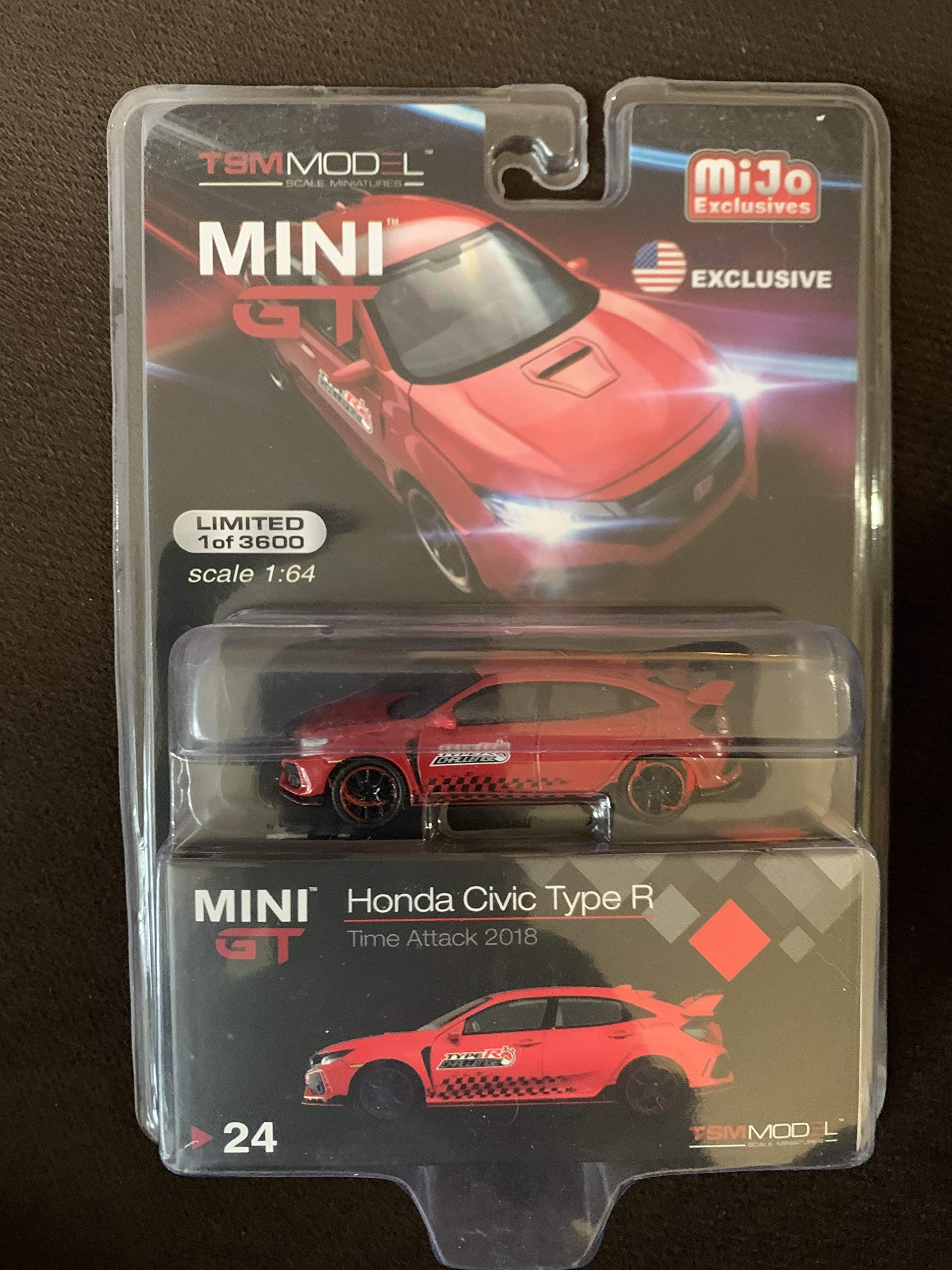 Mini GT 1:64 MiJo 2017 Civic Type R (FK8)(Red) Time Attack Challenge - MiJo Exclusives