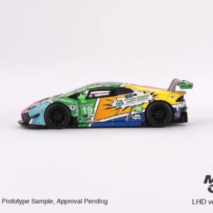 True Scale Miniatures Model Car Compatible with Lamborghini Huracán GT3 EVO #19 Gear Racing 2020 IMSA Daytona 24 Hrs 1/64 Diecast Model Car MGT00552