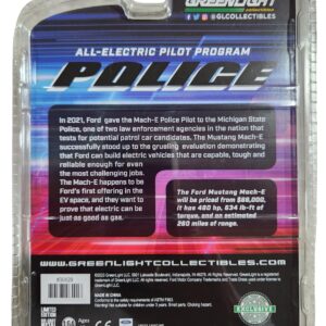 Greenlight 30429 2022 Ford Mustang Mach-E Police GT Performance Edition - All-Electric Pilot Program Pilot Vehicle (Hobby Exclusive) 1/64 Scale