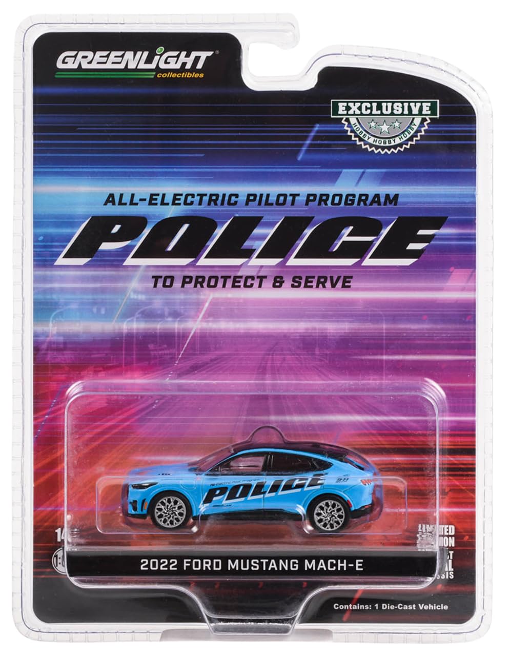 Greenlight 30429 2022 Ford Mustang Mach-E Police GT Performance Edition - All-Electric Pilot Program Pilot Vehicle (Hobby Exclusive) 1/64 Scale