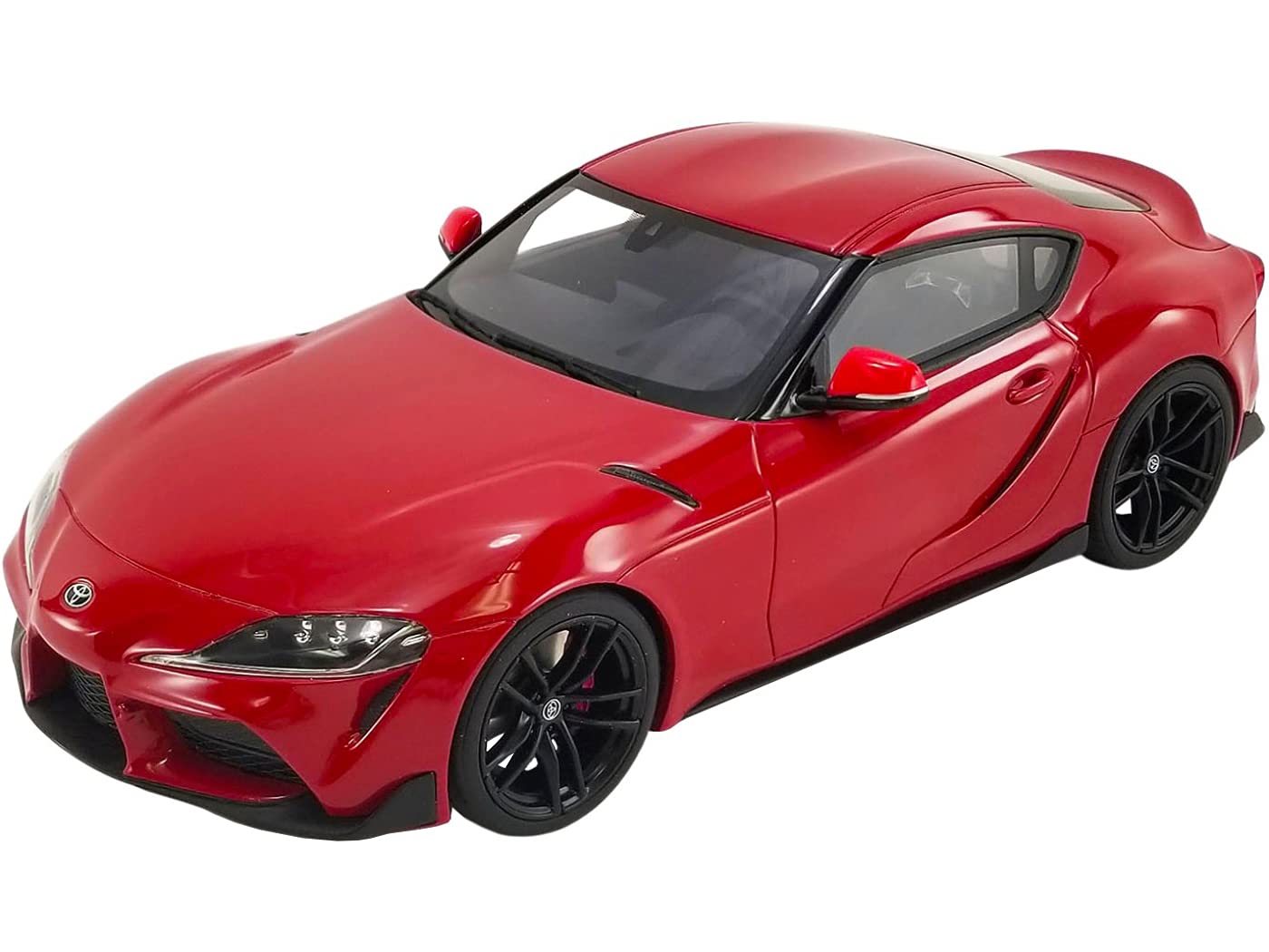 2021 Toyo-ta Supra GR 3.0 Renaissance Red with Black Wheels USA Exclusive Series 1/18 Model Car by GT Spirit for Acme US038