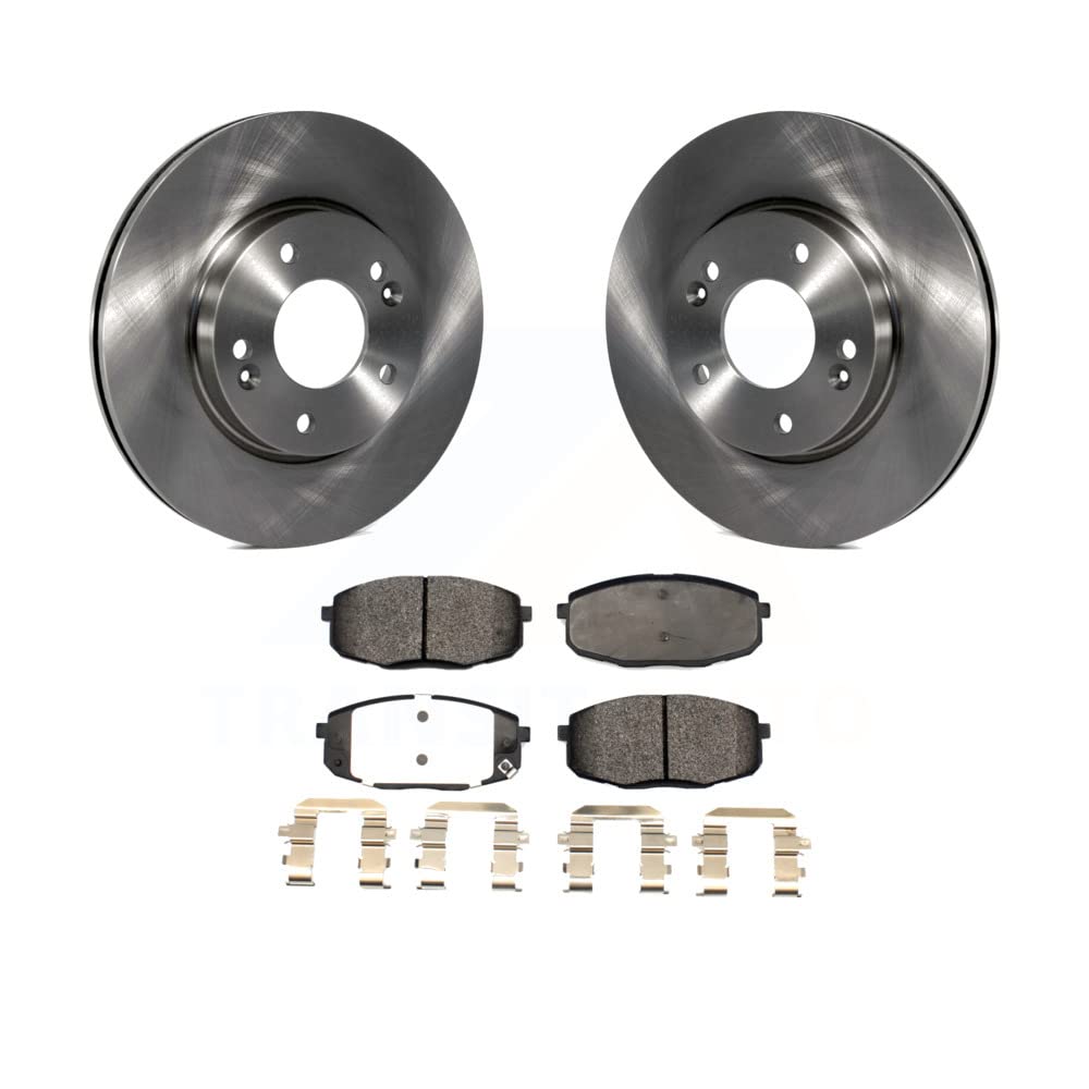 Transit Auto - Front Disc Brake Rotors And Ceramic Pads Kit For Kia Soul Hyundai Kona Forte Elantra GT Seltos Forte5 K8T-103209