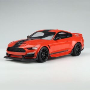 2021 Super Snake Coupe Red with Black Stripes USA Exclusive Series 1/18 Model Car by GT Spirit for Acme US058