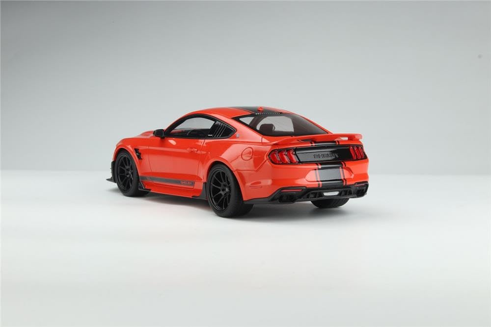 2021 Super Snake Coupe Red with Black Stripes USA Exclusive Series 1/18 Model Car by GT Spirit for Acme US058