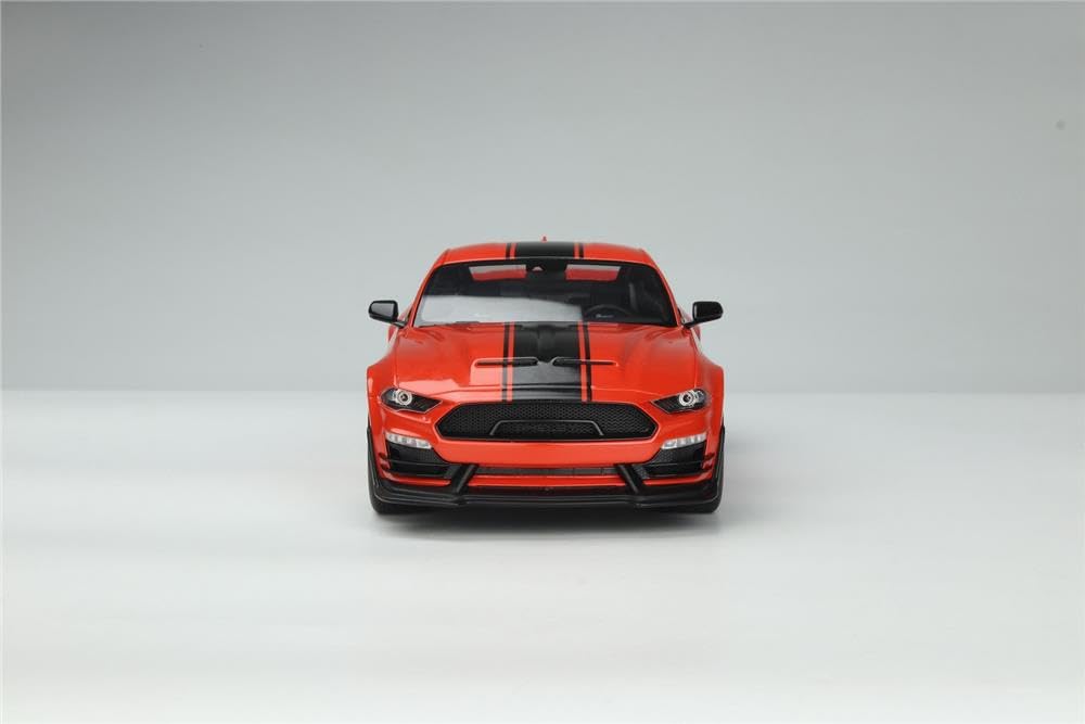 2021 Super Snake Coupe Red with Black Stripes USA Exclusive Series 1/18 Model Car by GT Spirit for Acme US058