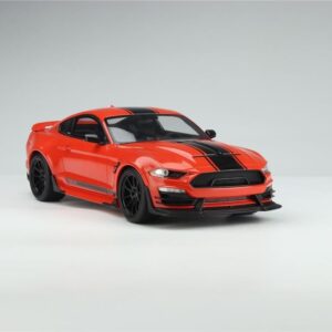 2021 Super Snake Coupe Red with Black Stripes USA Exclusive Series 1/18 Model Car by GT Spirit for Acme US058