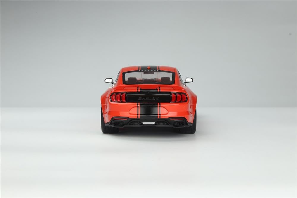 2021 Super Snake Coupe Red with Black Stripes USA Exclusive Series 1/18 Model Car by GT Spirit for Acme US058