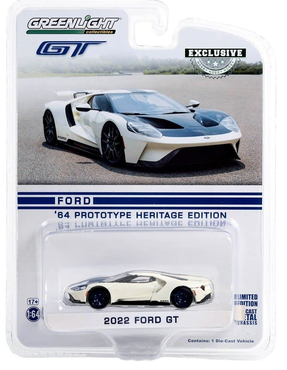 Greenlight 30344 2022 GT 1964 Prototype Heritage Edition - '64 Prototype Car #GT101 (Hobby Exclusive) 1:64 Scale